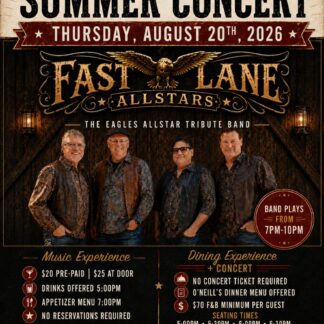 Concert Ticket for Summer Concert - Fast Lane Allstars on Thursday, August 20th
