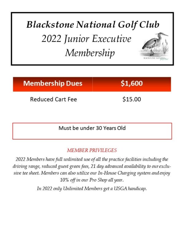 Junior Executive Membership (Under 30)