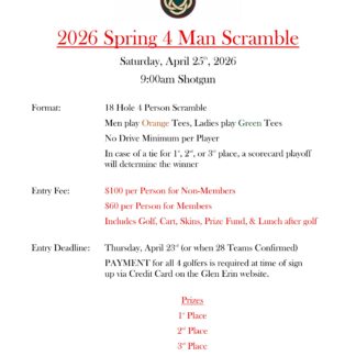 Spring 4-Man Scramble