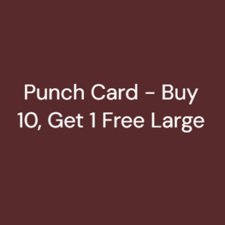 Punch Card - Buy 10, Get 1 Free Large