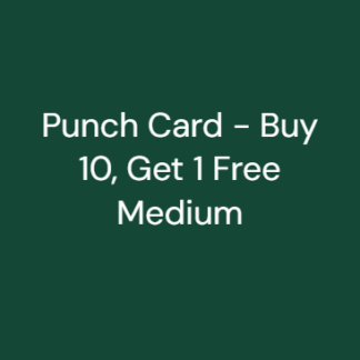 Punch Card - Buy 10, Get 1 Free Medium
