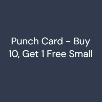 Punch Card - Buy 10, Get 1 Free Small