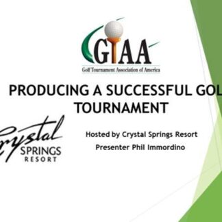 How to Produce a Successful Golf Tournament - Video