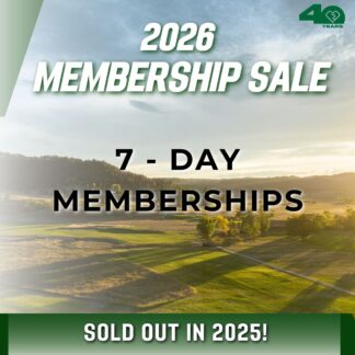 2026 Memberships - 7 Day Memberships