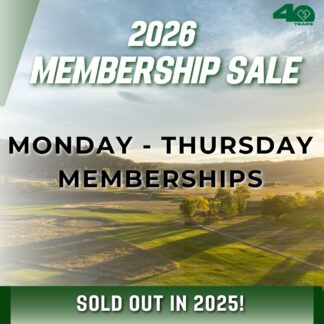 2026 Memberships - Monday - Thursday Memberships