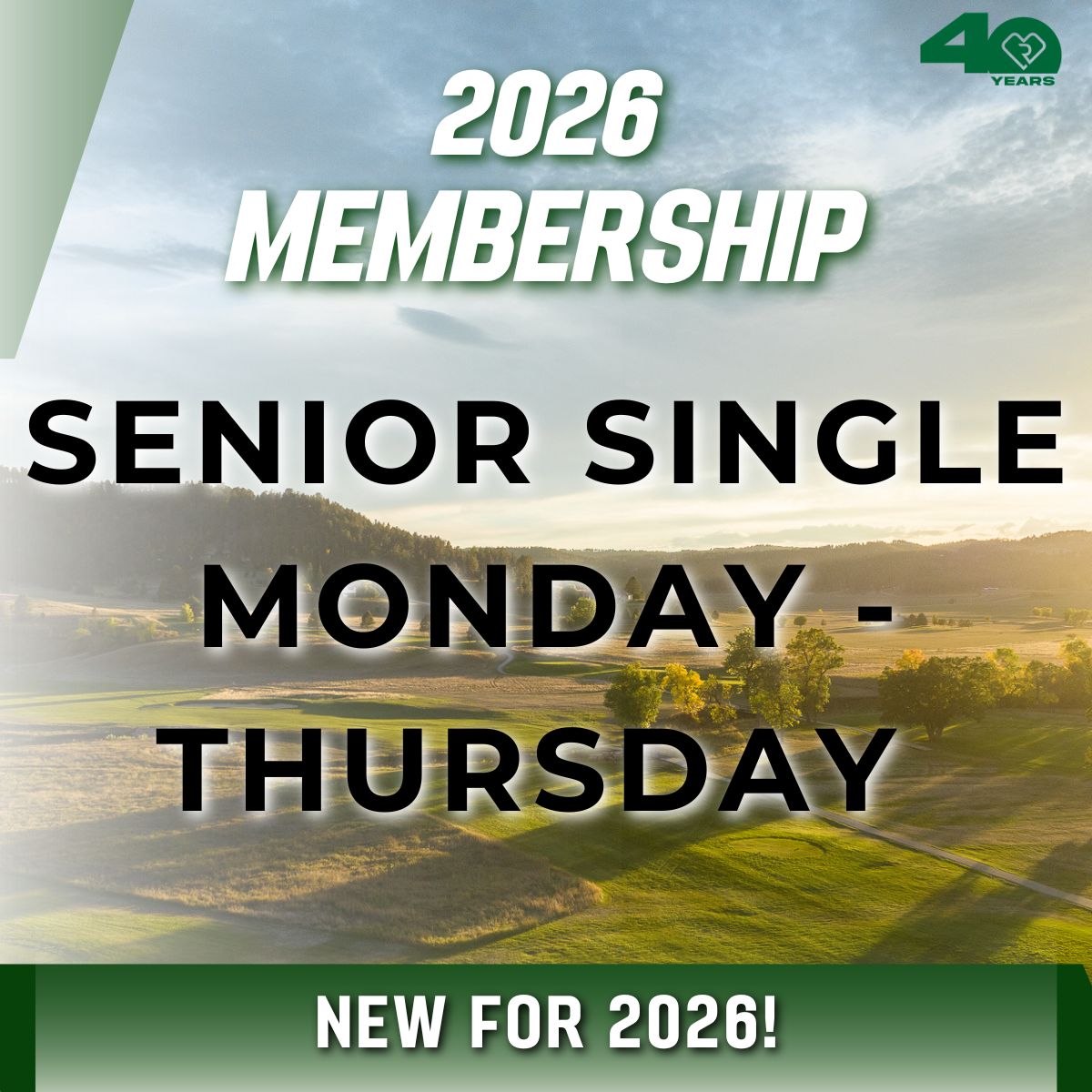 2026 Senior Single M-TH