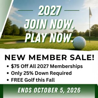 2027 - Join Now Play Now New Member Sale