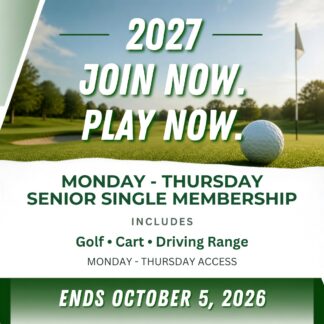 2027 M-TH Senior Single Membership