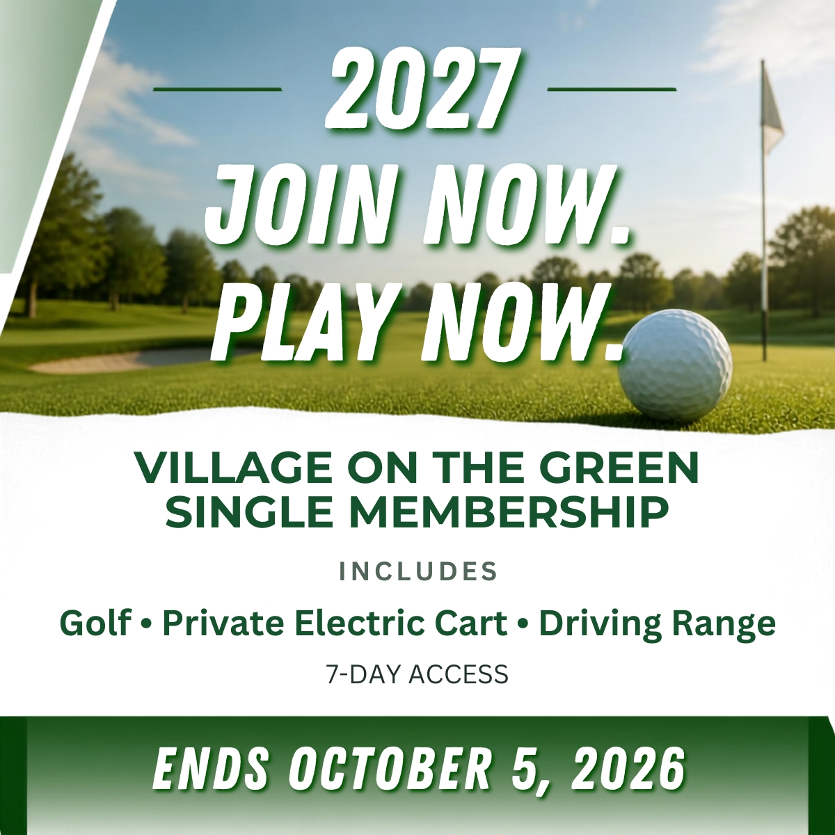 2027 Village on the Green Single Membership