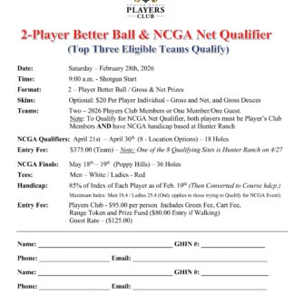 NCGA 2-Player Better Ball - Zone Qualifier