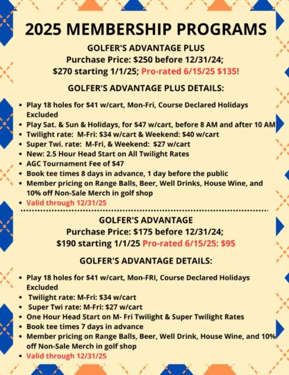 Golfer's Advantage 2025