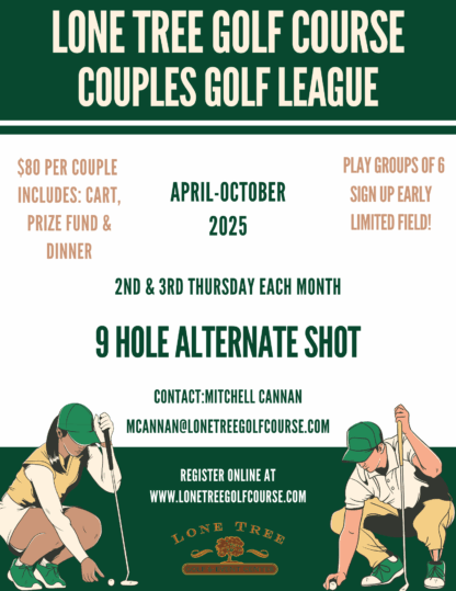 Couples Golf August 14th, 2025 5:30 P.M. start