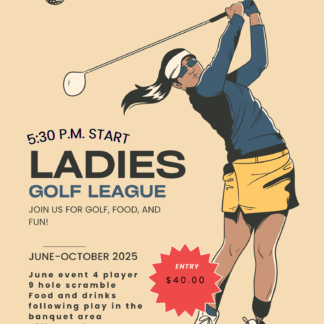 Ladies Golf League 6/25 5:30 P.M.