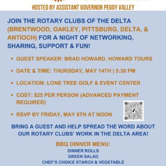 Delta Force Rotary Meeting, May 14, 2026 (All 5 Rotary Clubs of the Delta!)