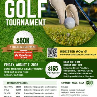 Antioch Chamber Cares Golf Tournament-August 7, 2026