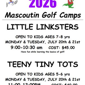 Tiny Tots and Little Linksters Sign Up