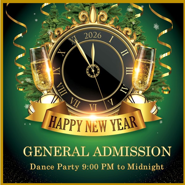 New Years Eve Dance Party | General Admission | 9:30 to Midnight