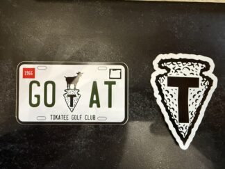 Arrowhead or GOAT License Plate Sticker