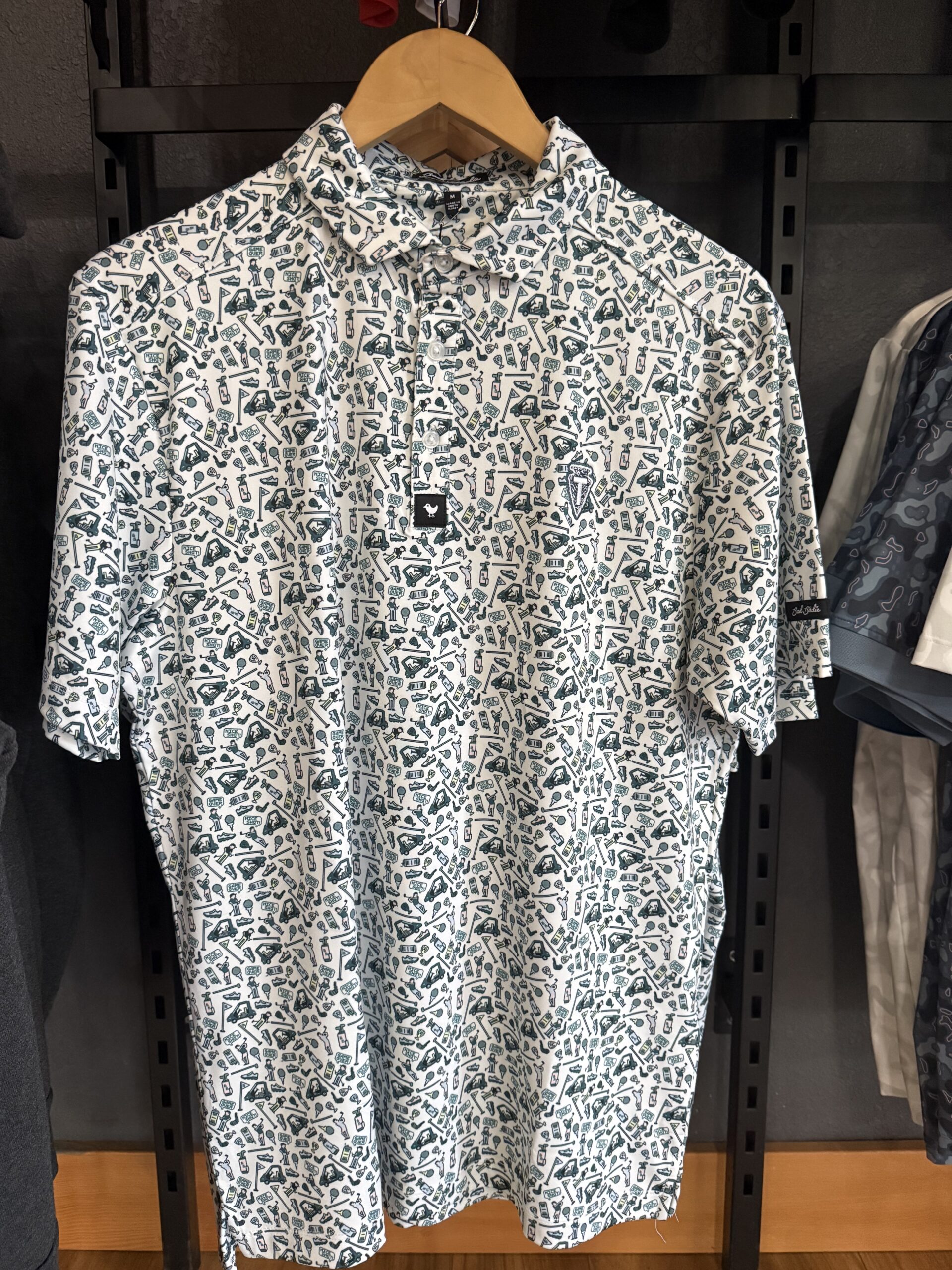 Bad Birdie Pixelated Pars Polo - Image 3