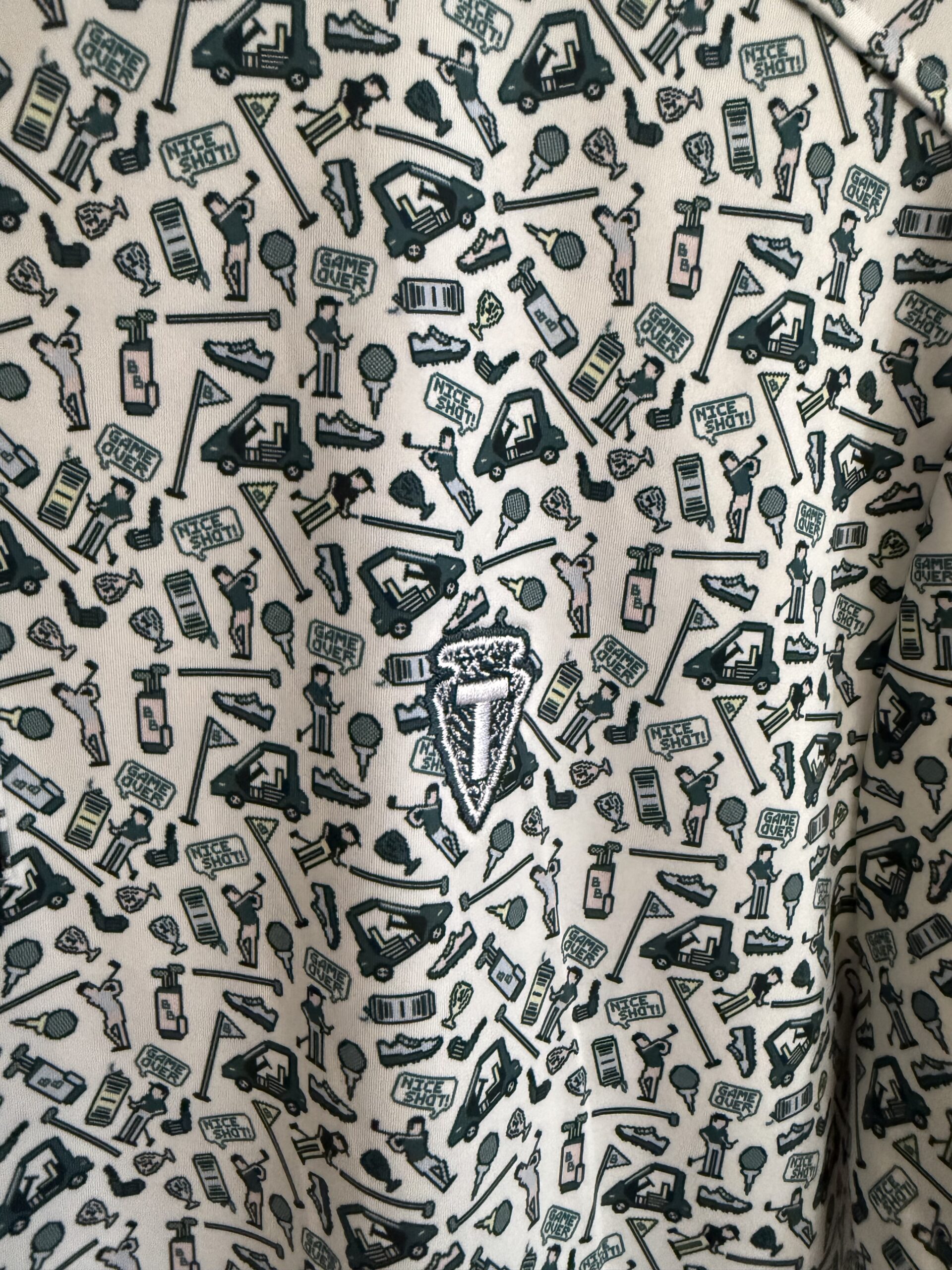 Bad Birdie Pixelated Pars Polo - Image 2