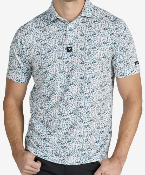 Bad Birdie Pixelated Pars Polo