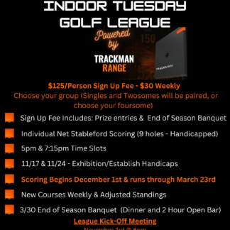 Indoor Tuesday Golf League (5:00pm)