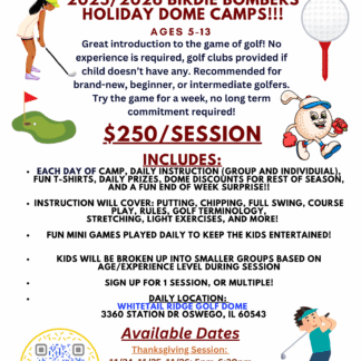 Birdie Bombers Dome Kids Camps!!!