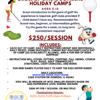 Birdie Bombers Dome Kids Camps!!!