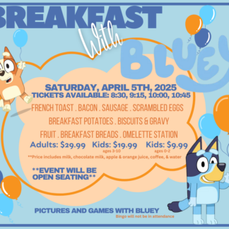 Breakfast with Bluey